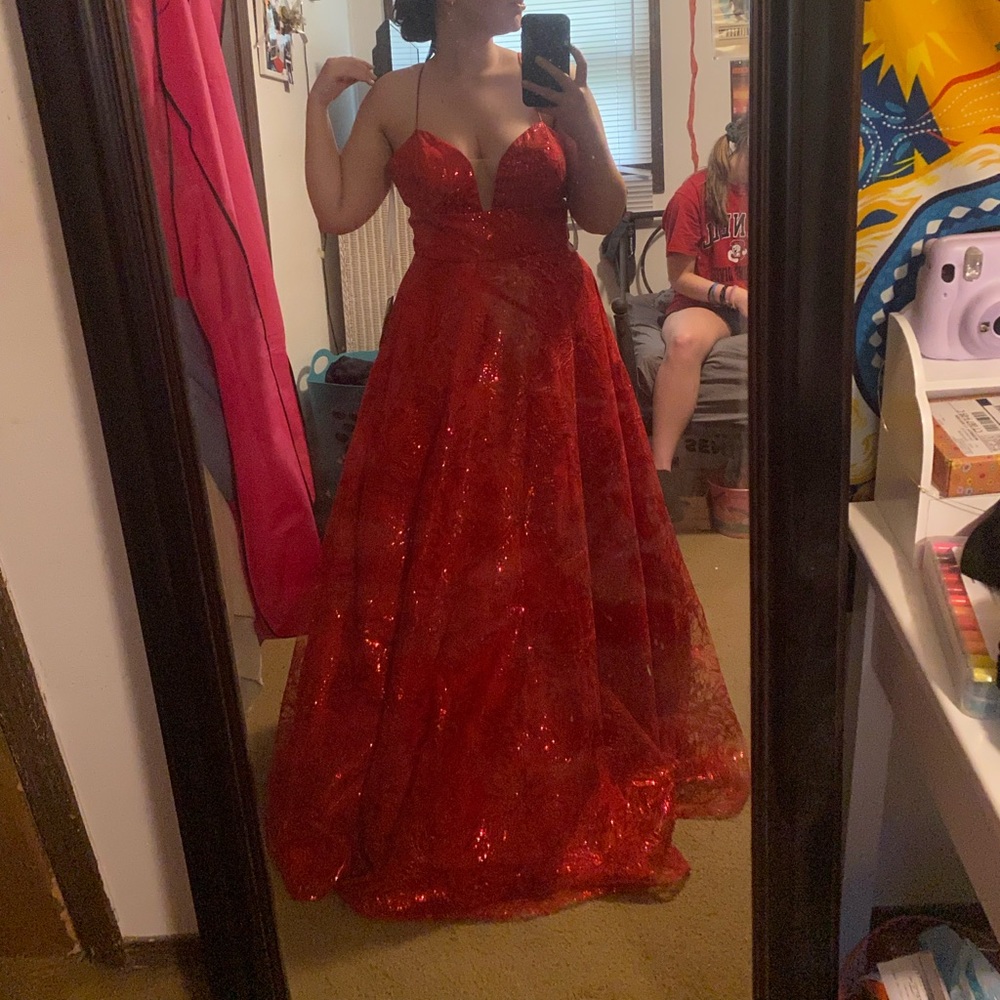 Red Prom Dress - Picture 4 of 4